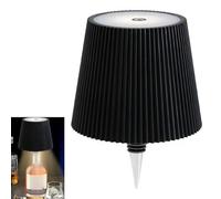 AIMARS Wireless Bottle Lamp, LED Wine Bottle Lamp, Rechargeable Touch Control Wireless Bottle Lampshade with 3 Color Temperatures, for Bedroom, Restaurant, Bar (Classic Black, 1-Pack)