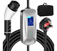 AIMAX EV Charger 13Amp UK 3PIN Plug to Type 2 Charging Cable Wall Box Portable EV Charging Station for Electric Vehicle/PHEV, Type 2 EV Charging Cable, Electric Car Charger 5 Metre