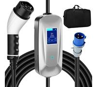 AIMAX EV Charger 7KW 32Amp CEE Plug Type 2 Charging Cable Wall Box Portable EV Charging Station for Electric Vehicle/PHEV, Type 2 EV Charging Cable, Electric Car Charger 5 Metre