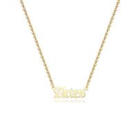 Aimber 18K Gold Plated Astrology Necklace for Women Jewelry,12 Zodiac Pendant Horoscope Constellations Necklace