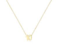 Aimber 18K Gold Plated Numbers Necklace for Women, Lucky Number Necklace, Personalized Jewelry, Birthday Gift, Gold, No Gemstone