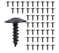 AIMCOCO 50pcs T25 Fender Liner Splash Shield Bumper Cover Self Tapping Torx Screw for N90974701 Volkswagon Audi Porsche，Black