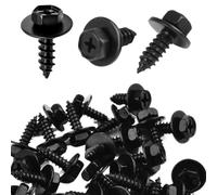 AIMCOCO Bumper Cover Splash Shield Mud Flap Guard Screw Fasteners 10mm Bolt Front Fender Liner Screws Set for Toyota Lexus 90159-60498 RAV4 Avalon Camry Highlander Prius ES300h ES350 GS350, 25pcs