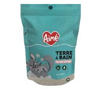 Aimé Bath soil for Chinchilla | Cage base | Made from natural minerals | Maintains and shines the hair of Chinchilla | Hygiene and Wellness of Rodents | 3 kg