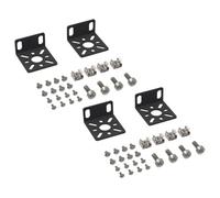 Aimeboost 4PCS Rack Mount Kit All Rack Screws and Nuts are Made of Stainless Steel Universal 1U Rack Ears Compatible for Most D-Link, Linksys, Cisco, NETGEAR,Dell, TRENDnet and Buffalo Tech Switches