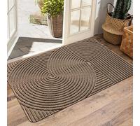 AIMECO Washable Door mats, Non-Slip Door Mat 60 x 100 cm Rugs for Entryway Outdoor Bathroom Kitchen Laundry Hallway Runner Mat Indoor,Brown