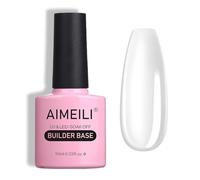 AIMEILI 7 in 1 Builder Base Strengthening Gel, UV/LED Clear Building Nail Gel in a Bottle for Nails Extension Gel Polish Nail Repair, Quick Extension Gel, 10ml