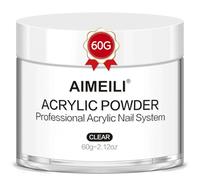 AIMEILI Clear Acrylic Powder - Acrylic Nail Powder for Extension, No Lamp Needed, 60g