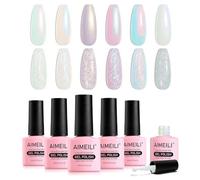 AIMEILI Gel Nail Polish Set Soak Off UV LED Gel Polish Multicolour/Mix Colour/Combo Colour Of 6pcs X 8ml - Gift Kit 42