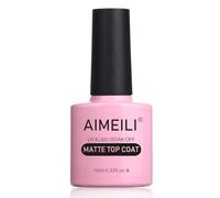 AIMEILI No Wipe Matte Top Coat Gel Nail Polish Soak Off UV LED Nail Gel Varnish Manicure 10ml