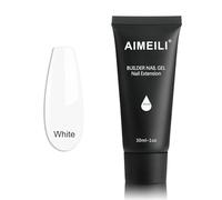 AIMEILI White Builder Gel Nail Extension 30ml Soak Off UV LED Nail Enhancement Manicure Tool Nail Art False Nails