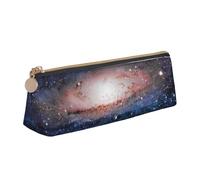 AIMeinn Sky Universe Space Print High Capacity Leather Pencil Case 8.3 X 2.2 X2.4in School Travel Makeup Organization