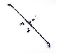 Aimela 2-Nozzle Poly Boom Wand,Backpack Sprayer Multi Nozzle Spray Holder, Equipped with Cylindrical Nozzle and 110 Degree Fan Nozzle, 90 Degree Right Angle and 45 Degree Angle Spray Pattern