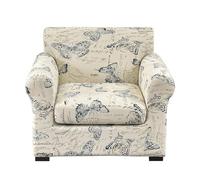 AIMENJOY Sofa Cover with Separate Seat Cushions Stretch Printed Pattern Sofa Slipcover Couch Covers Furniture Protector Split Combined (A-01,1 Seater)