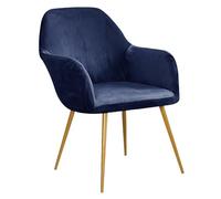 AIMENJOY Velvet Chair Covers High Stretch Chair Covers Dining Chair Covers with Armrest Office Chair Cover Removable Chair Seat Covers for Dining Room Living Room Kitchen Hotel (Navy,2)
