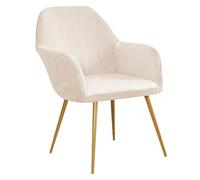 AIMENJOY Velvet Chair Covers High Stretch Dining Chair Covers with Armrest Office Chair Cover Removable Chair Seat Covers for Dining Room Living Room Kitchen Hotel (Beige, 2)