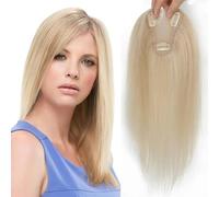 Aimeolyn Hair Extensions for Women Human Hair No Bangs 14 Inch for Thin Hair Enhanced Lace Base Wigs Remy Human Hair