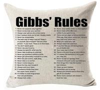 Aimery Double Side Throw Pillow Covers Pillowcases Gibbs'S Rules Cushion Covers for Chair Sofa Chair Linen Removable Color: Gibbs'S Rules