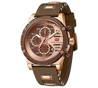 AIMES Herren-Armbanduhr, Chronograph, wasserdicht, sportlich, militärisch, analog, Quarz-Uhrwerk, stilvolle Armbanduhr, Modische, legere und sportliche Business-Armbanduhr