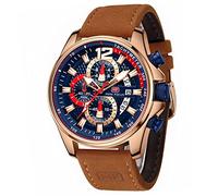 AIMES Herren-Armbanduhr, Chronograph, wasserdicht, sportlich, militärisch, analog, Quarz-Uhrwerk, stilvolle Armbanduhr, Modische, legere und sportliche Business-Armbanduhr