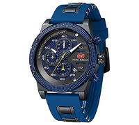 AIMES Mens Watches for Men Casual Chronograph Waterproof Sport Military Watch Analog Quartz Movement Stylish Luxury Dress Wrist Watch Elegant Gift Watch for Men