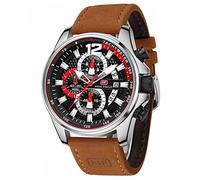 AIMES Mens Watches for Men Casual Chronograph Waterproof Sport Military Watch Analog Quartz Movement Stylish Luxury Dress Wrist Watch Elegant Gift Watch for Men