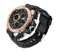 AIMES Military Watches for Men Outdoor Sports Digital Watch Tactical Army Wristwatch LED Stopwatch Waterproof Military Watches for Men (Rose Gold)