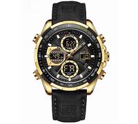 AIMES Watch for Men Military Sport Waterproof Chronograph Mens Watches Analog Quartz Luminous Date Classic Stylish Fashion Casual Designer Wrist Watch Elegant Gift for Men, N-Gold black, Sport Casual
