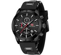 AIMES Watch for Men Military Sport Waterproof Chronograph Mens Watches Analog Quartz Luminous Date Classic Stylish Fashion Casual Designer Wrist Watch Elegant Gift for Men, black, fashion casual sport