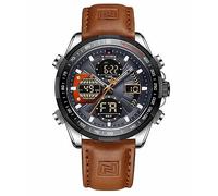 AIMES Watch for Men Sport Military Waterproof Chronograph Mens Watches Analog Quartz Big Face Classic Stylish Fashion Casual Designer Business Work Wrist Watch Elegant Gift for Men, N-Silver Grey,