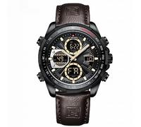 AIMES Watch for Men Sport Military Waterproof Chronograph Mens Watches Analog Quartz Big Face Classic Stylish Fashion Casual Designer Business Work Wrist Watch Elegant Gift for Men, N-Brown black