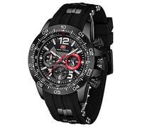 AIMES Watch for Men Sport Military Waterproof Chronograph Mens Watches Analog Quartz Big Face Classic Stylish Fashion Casual Designer Business Work Wrist Watch Elegant Gift for Men, A1-Black, Fashion