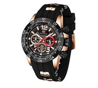 AIMES Watch for Men Sport Military Waterproof Chronograph Mens Watches Analog Quartz Big Face Classic Stylish Fashion Casual Designer Business Work Wrist Watch Elegant Gift for Men, A1-Black Gold,