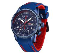 AIMES Watch for Men Sport Military Waterproof Chronograph Mens Watches Analog Quartz Big Face Classic Stylish Fashion Casual Designer Business Work Wrist Watch Elegant Gift for Men, red blue, Fashion