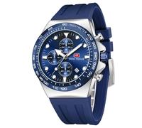 AIMES Watches for Men Analog Quartz Chronograph 30M Waterproof Luminous Silicone Strap Big Face Mens Watches Business Work Sport Casual Fashion Designer Dress Men's Wrist Watches Elegant Gift for Men,