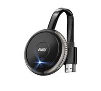 AIMIBO 4K Wireless Display Dongle - True Plug & Play, 2.4G & 5G HDMI Wireless Dongle for i*OS/Android/Windows/Mac OS Phone Laptop to TV/Monitor/Projector, Supports Airplay DLNA Miracast