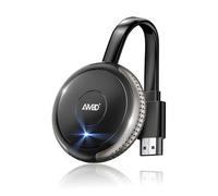 AIMIBO Miracast Dongle 4K, Plug & Play, 5G Wireless HDMI Display Adapter, Screen Mirroring Device for i-OS/Android/Windows/MacOS/Phone/Laptop to TV/Projector, Support Miracast/DLNA/Airplay, Grey