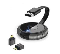 AIMIBO Wireless HDMI Transmitter, 5G/2.4G Wireless HDMI Extender 164ft/50m Range 4K HD Streaming Video Receiver with Externaed Antena for TV/Live/Meeting/Game Streaming