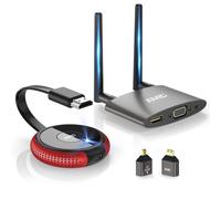AIMIBO Wireless HDMI Transmitter and Receiver 4K, 5G & 2.4G Stable Wireless Transmission, Dual Screens HDMI & VGA Casting Video/Audio for Laptop, TV Box, Camera, Phone to Monitor, Projector, HDTV-50M