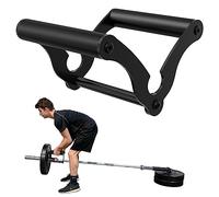 AimiDream V Bar Landmine Handle Attachment for Barbell Bar, Solid Multi-Grip Landmine Handle Attachment with Non-Slip Rubber Handle, Fits Olympic Bars Strength Training Bars,Black