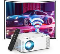 AIMIEI WiFi Projector, TMY Projector 5500 Lumen with 100″ Screen, Mini Projector Supports 1080P Full HD, Portable Outdoor Projector Compatible
