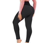 AIMILIA Yubenhong Yoga Pants with Pockets Gym Leggings for Women High Waisted Yoga Pants Workout Tummy Control Sport Tights Workout Running Tights (L, Black)