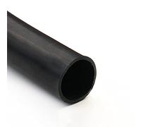 AIMIMI Silicone Rubber Tube Black O-Shaped Large-Caliber Hose Flexible Connection Sleeve High Temperature Resistance Tubing Length 1m,OD X ID,44x40mm