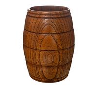 Aiminjey 1 Pack Nature Solid Wood Cup, Handmade Wooden Beer Mug, 7.4oz (220ml) Portable Drinking Cup for Tea Water Whiskey Milk