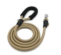 Aiminto Dog Leash, Braided Rope Traction - Walking Training Lead for Medium/Large Dogs ((1/2") x 4FT, Khaki)