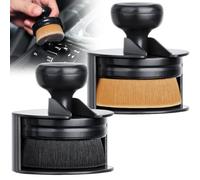 Aimisite Car Tyre Shine Applicator, 2PCS Soft Auto Tyre Brush with Stand Tyre Dressing Applicator High-Density Detailing Brush for Auto Vents Dash Trim Seats Interior Emblems Wheels