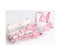 AIMIYan 3.5'' Hair Bow Grosgrain Ribbon Hair Bows Clips for Toddlers Little Girls 4 pcs (08 light pink)