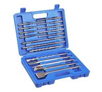 AIMLENTOOL 17PCS SDS Plus Rotary Hammer Drill Bits and Chisel Set, Carbide-Tipped Concrete Masonry Drill Bits and Chisels Set for Concrete, Stone, Brick, with Portable Storage Case