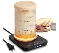 Aimoptg 2025 Upgrade Sourdough Starter Warmer, Precise 1°F Thermostat Control (70-100°F) sourdough warmer, Smart memory Sourdough Warming Mat for homemade bread sourdough, 0-12H Timer, °C/°F Display
