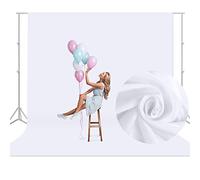 Aimosen 10x10 FT White Backdrop Background for Photography, Large Pure Photo Backdrop Curtain Drapes, High Density Screen Backdrops for Party Portrait Photoshoots Booth Video Studio